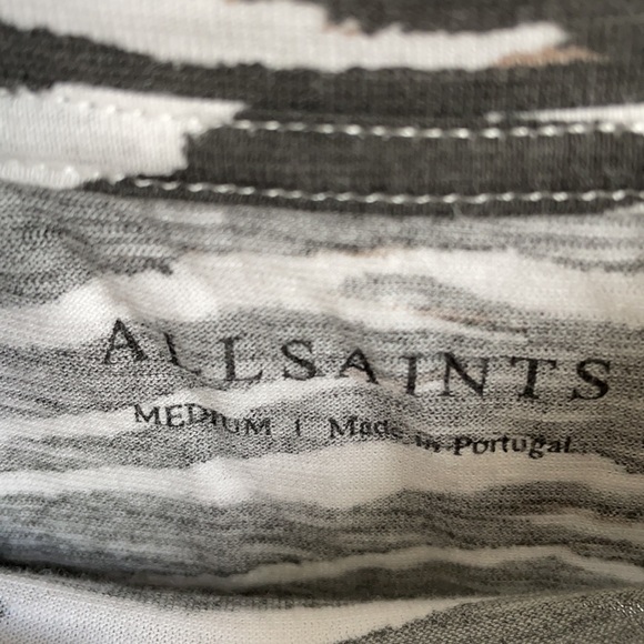 All Saints Mock Turtleneck in Zebra Print - Picture 4 of 5